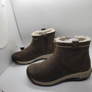 NWOT Merrell Encore 4 Bluff‎ Zip Polar Waterproof Boots-Brown-Women's 5.5 W